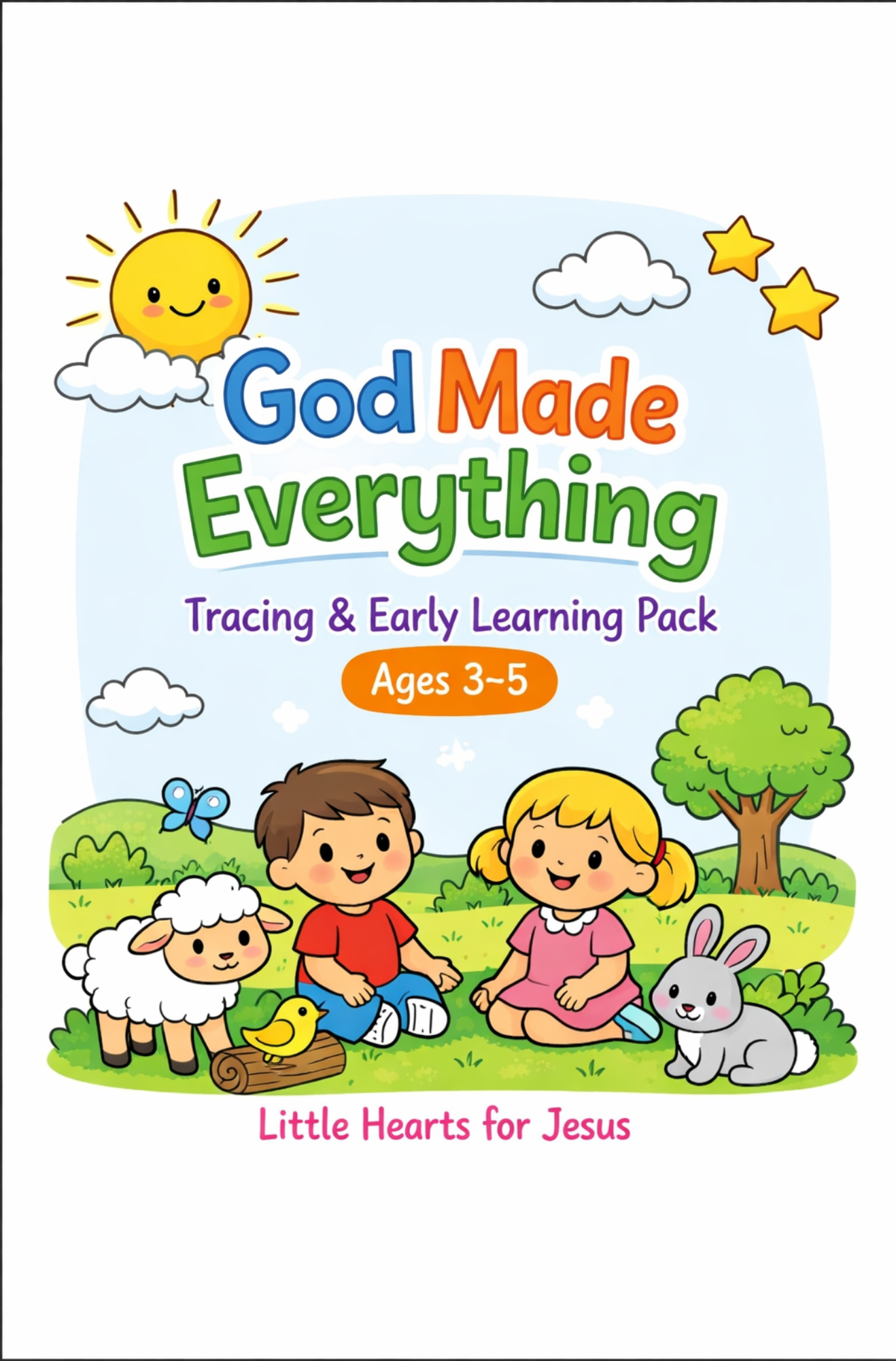 God Made Everything Tracing and Early Learning Pack cover
